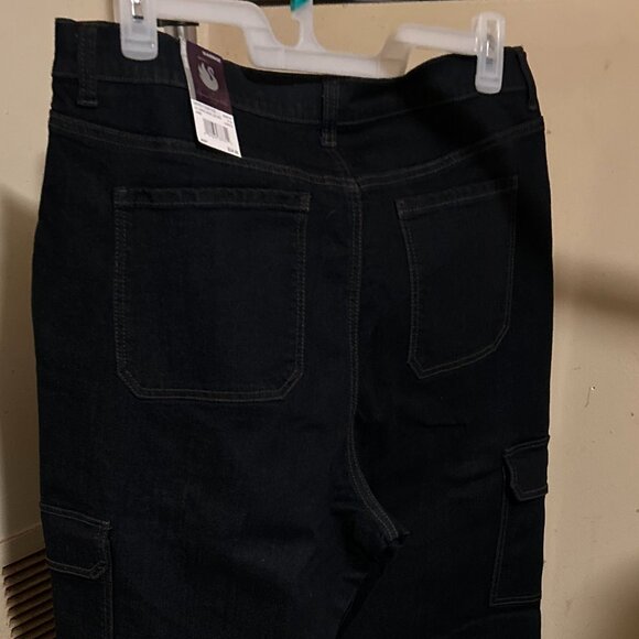 Gloria Vanderbilt Size 18 Average Wide Leg Cargo Pants - Picture 5 of 6